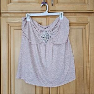 Torrid Sz 2 Lt Pink Tube Top Leopard